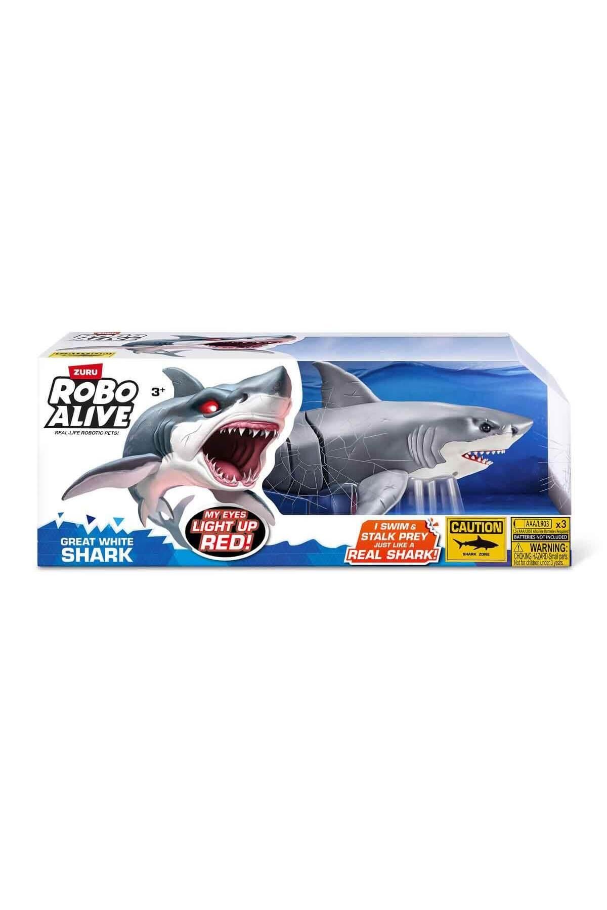 Işıklı Robo Alive Suda Yüzen Robot Köpek Balığı 37 cm RBV01000-Uzaktan Kumandalı Araçlar