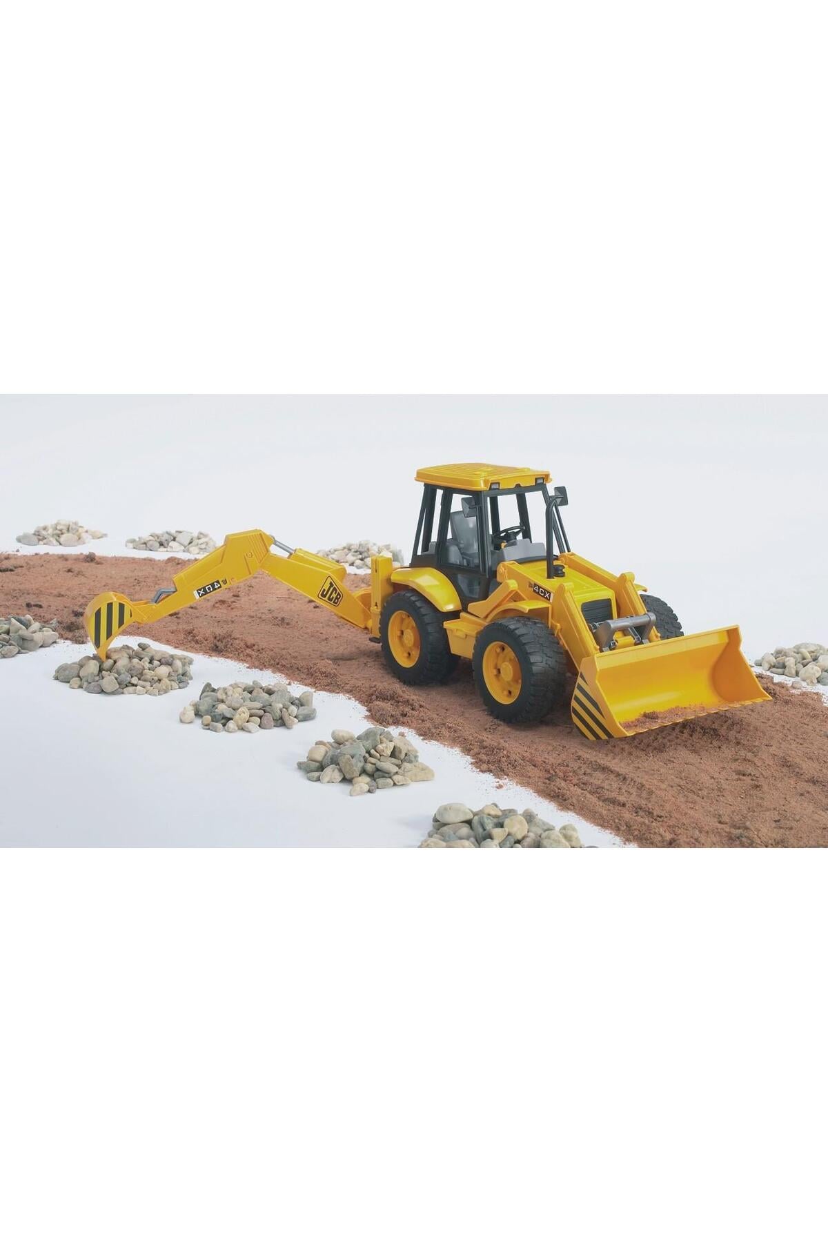 JCB 4CX Kepçeli Ekskavatör BR02428-Oyuncak Arabalar ve Kamyonlar