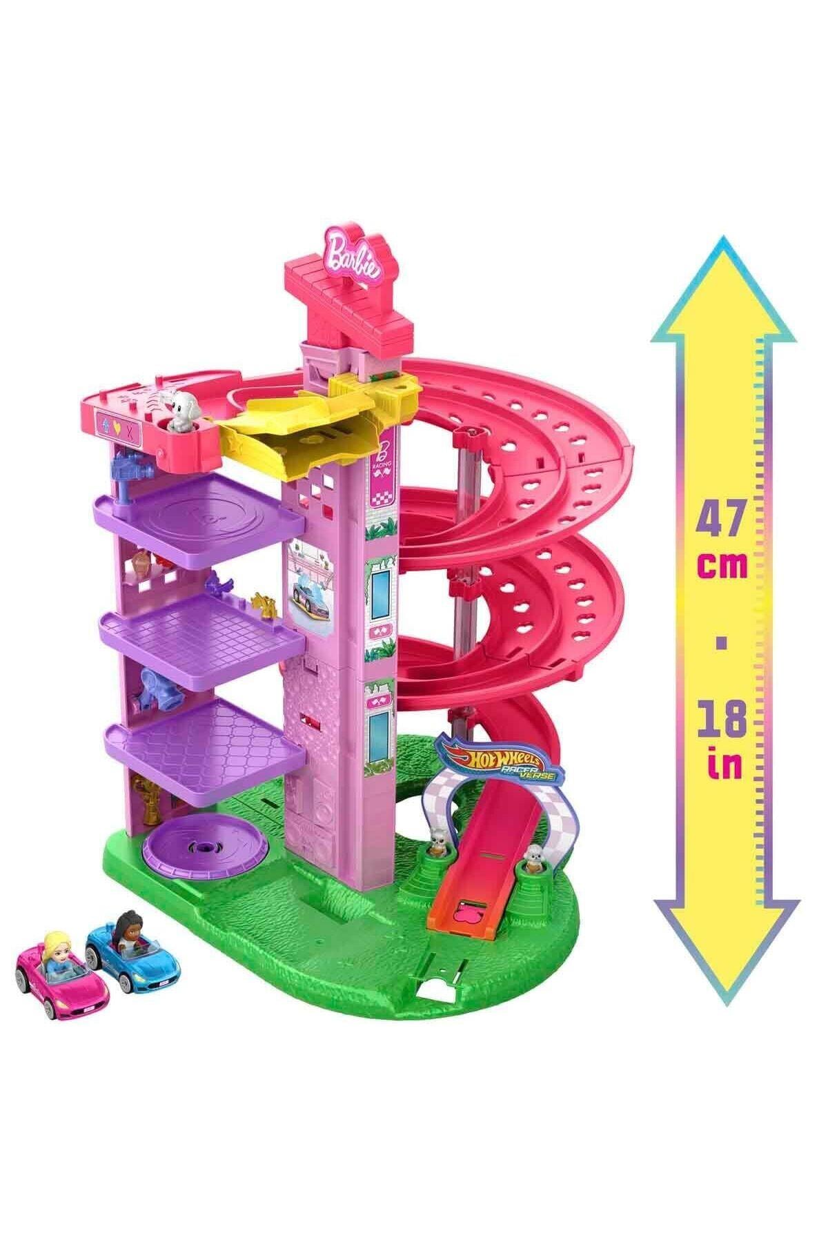 JDD65 Racerverse Barbie Oyun Seti-Araba Garaj ve Setleri