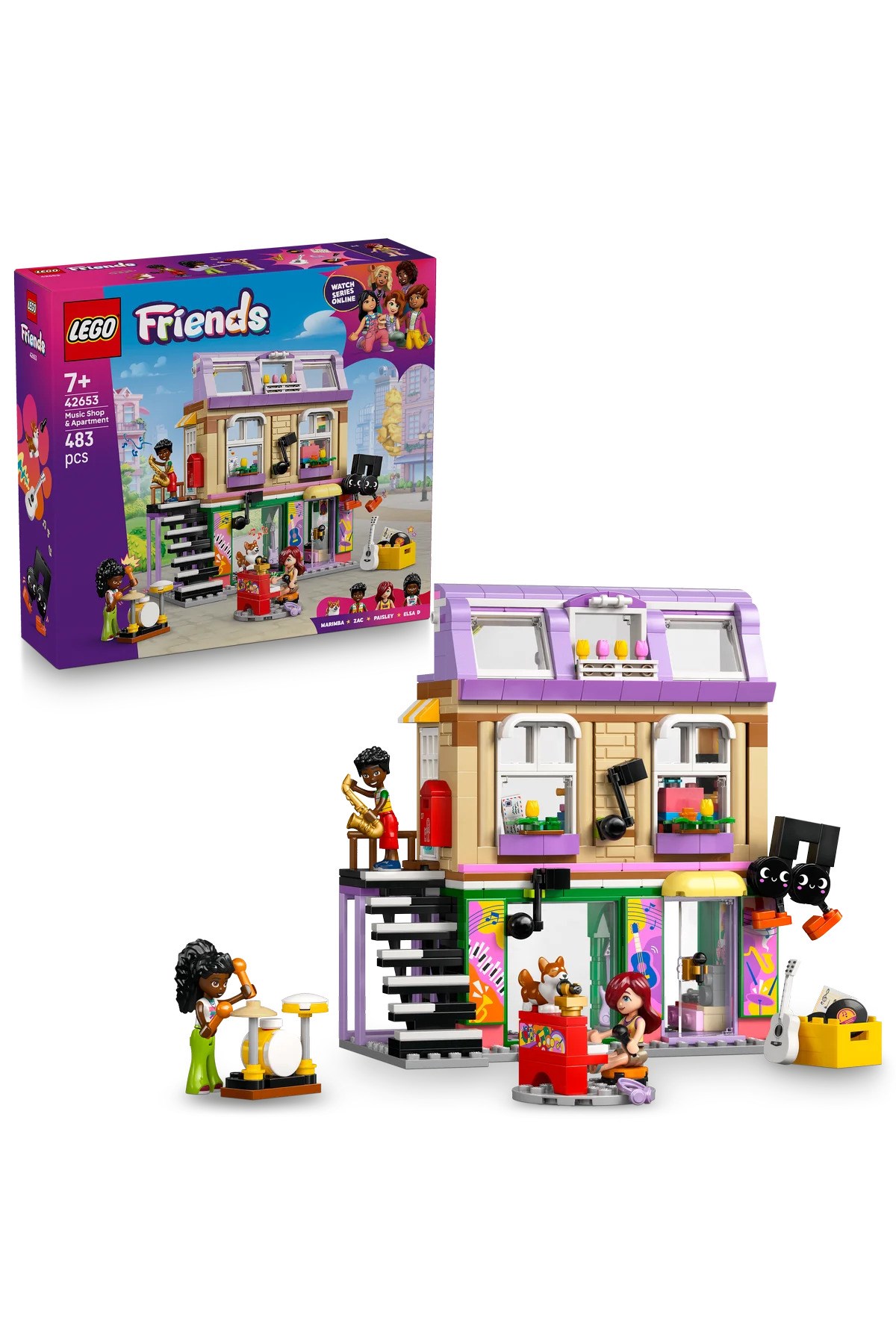 Lego Friends Müzik Mağazası ve Daire 42653-Lego