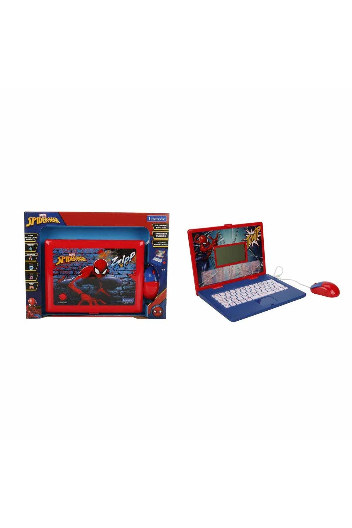 Lexibook Spiderman Lisanslı İngilizce Türkçe Çocuk Bilgisayarı Laptop - 124 Fonksiyonlu-Eğitici Oyuncak