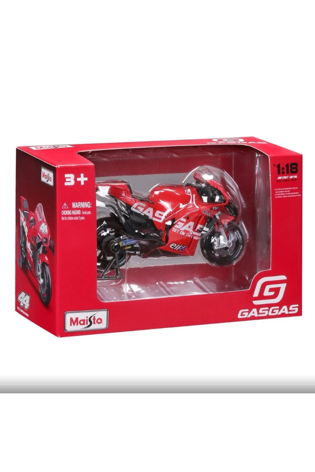 Maisto 1:18 Motorbike 2023 Gasgas Factory Tech3-Maket Araçlar