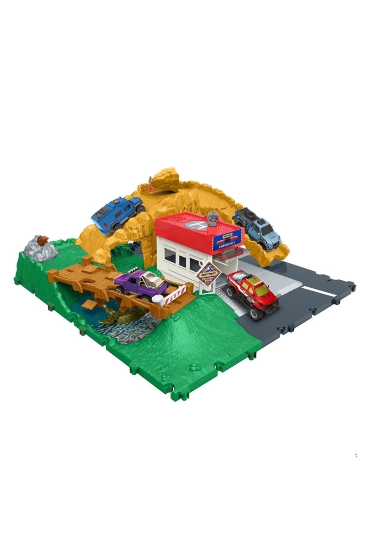 Matchbox Aksiyon Sürücüleri Aksiyon Sürücüleri  Kanyon Macerası Oyun Seti hhh32-Araba Garaj ve Setleri