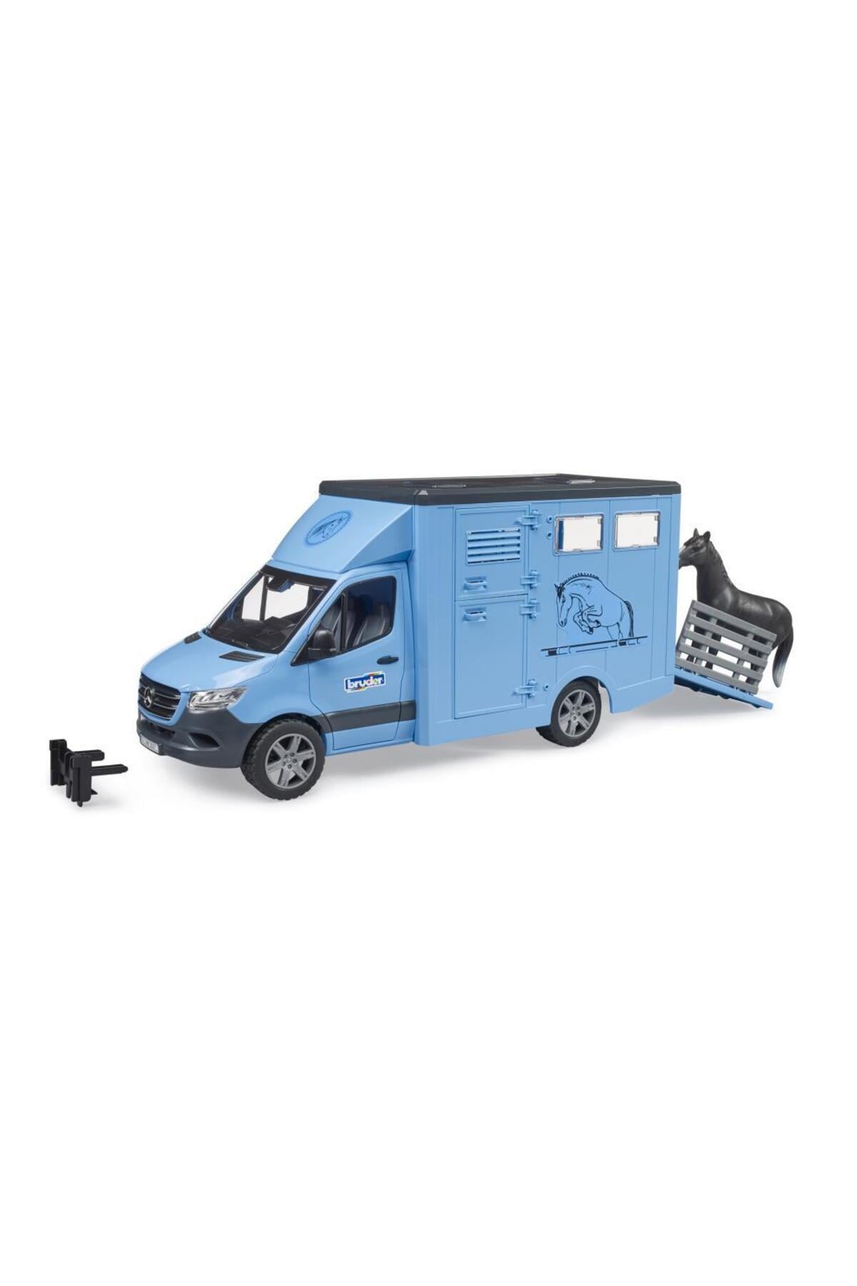 MB Sprinter Animal Transporter with Horse 02674-Oyuncak Arabalar ve Kamyonlar