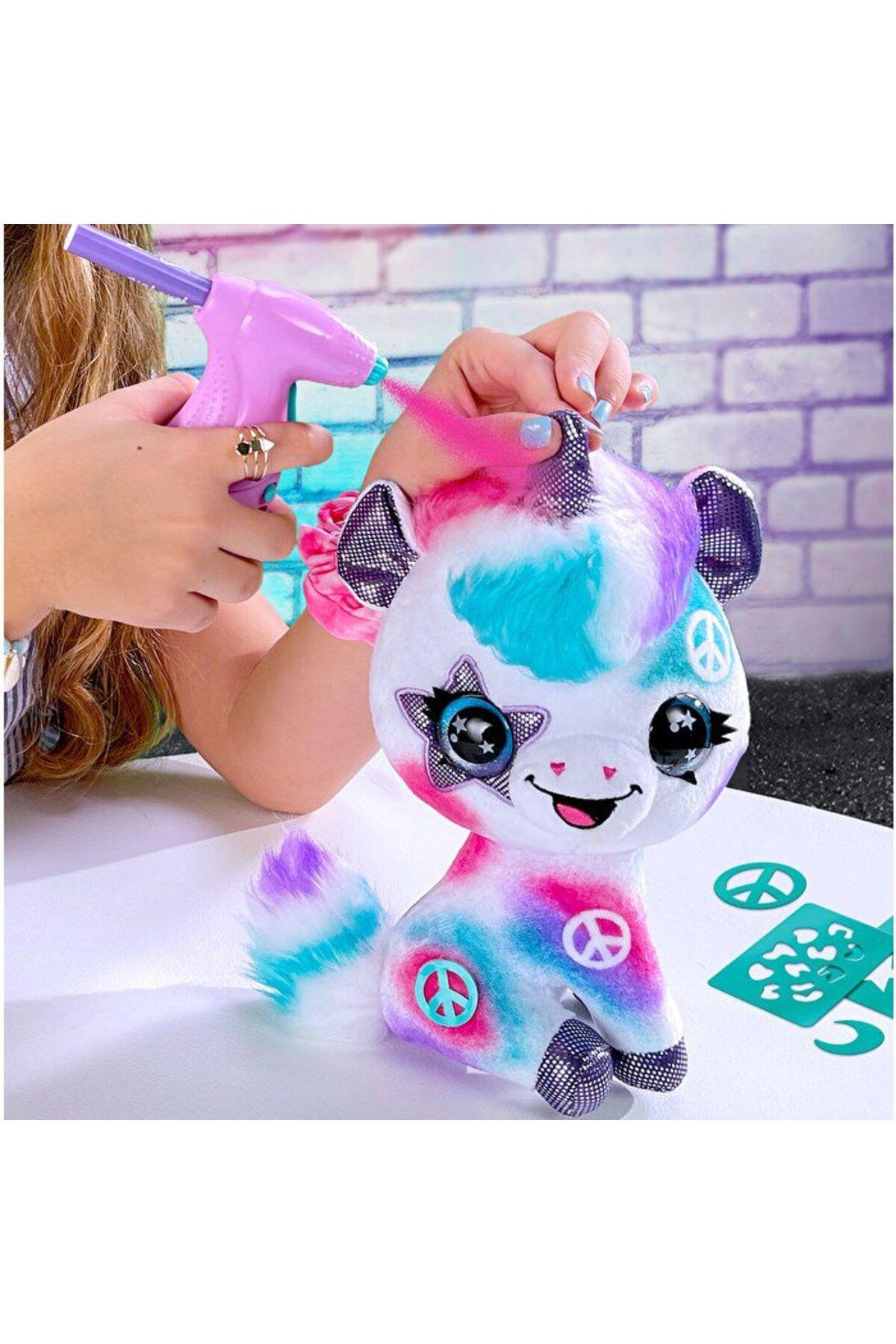 Mega Oyuncak Airbrush Plush Peluş Unicorn OFG228-Peluş Oyuncaklar