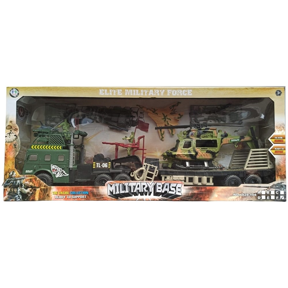 Mega Oyuncak Asker Set Helikopter Ve Tır-Oyuncak Arabalar ve Kamyonlar