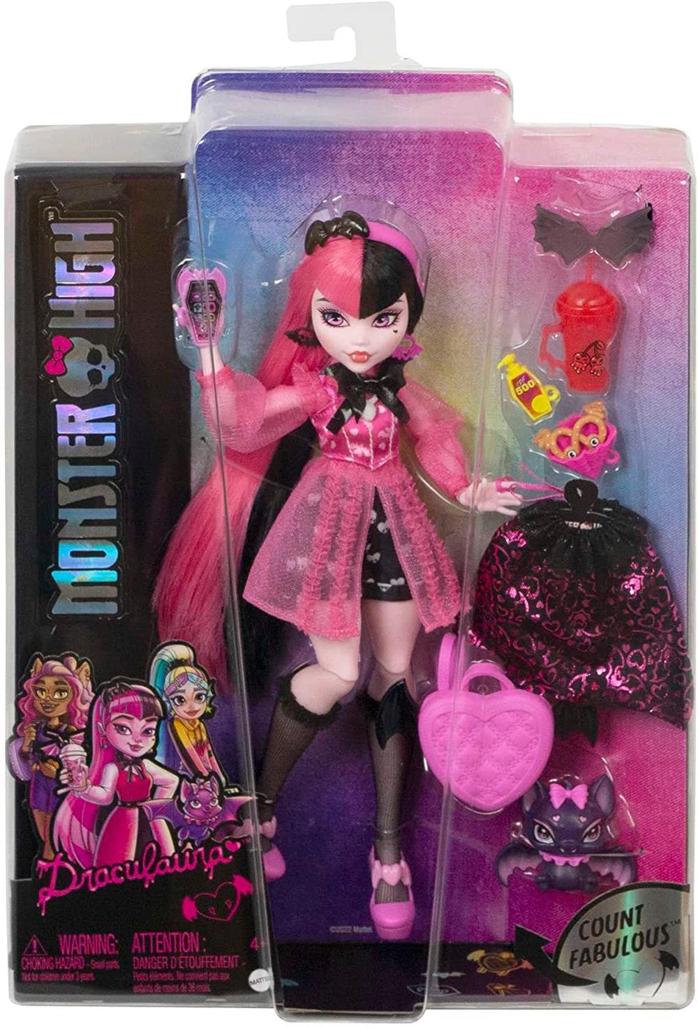 Monster High Ana Karakter Bebekler Draculaura HPD53-HHK51-Oyuncak Bebekler