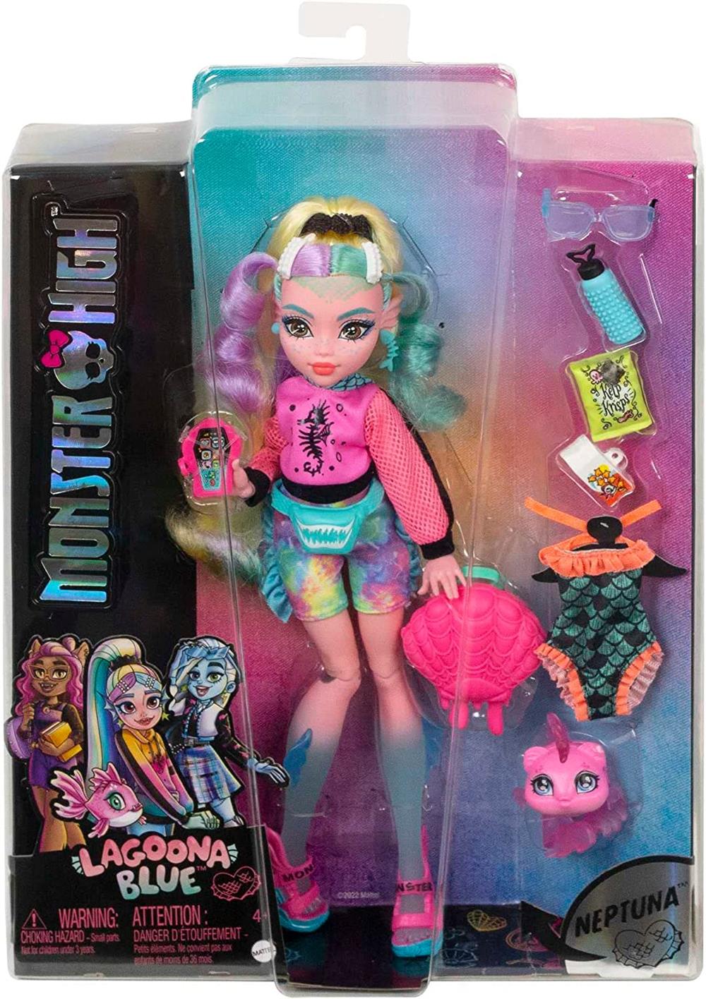 Monster High Ana Karakter Bebekler Lagoona Blue HPD53-HHK55-Oyuncak Bebekler