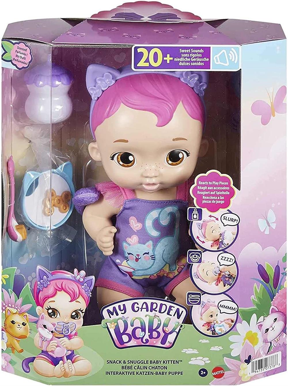 My Garden Baby Sesli ve Aksesuarlı Yavru Kedi Bebeğim HHP27-HHP28-Oyuncak Bebekler