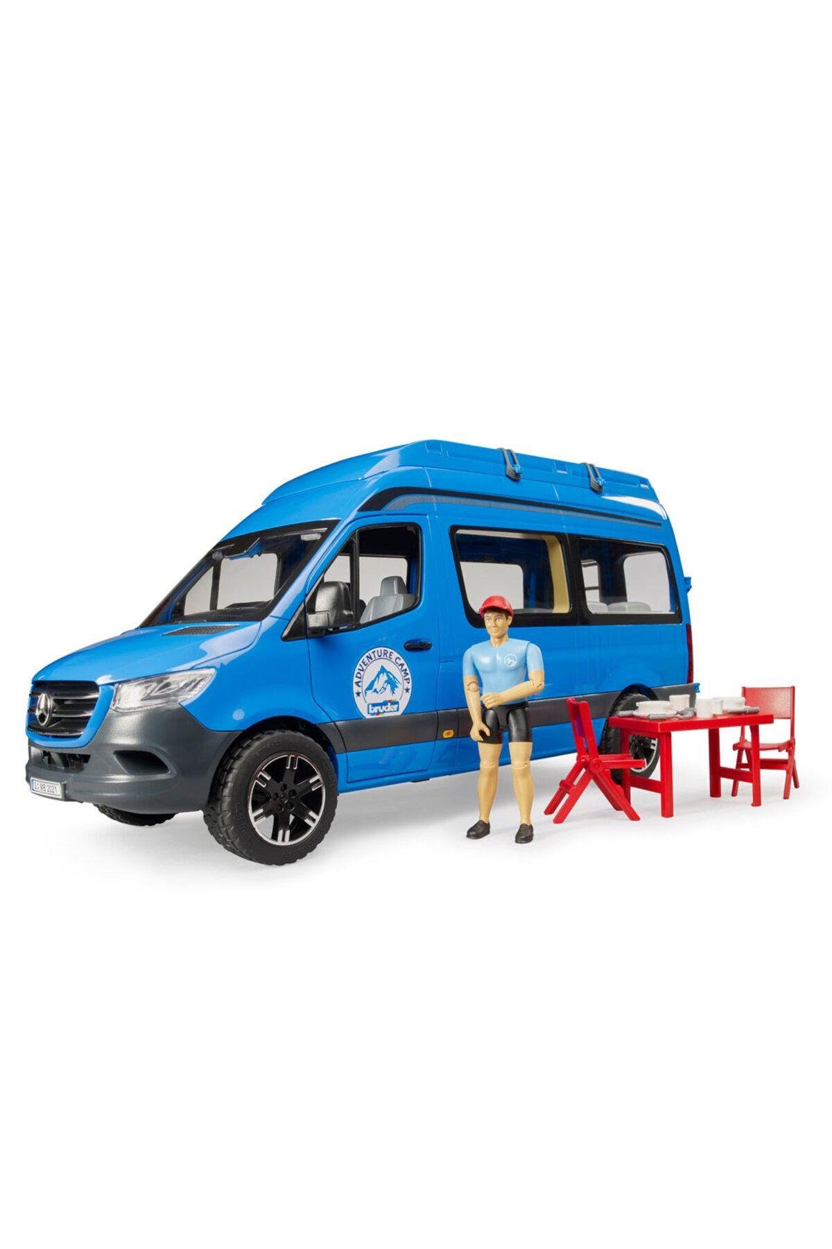 Oyuncak M. Benz Sprinter Kamp Aracı Kampçı Ve Aksesuarları Br02684-Maket Araçlar