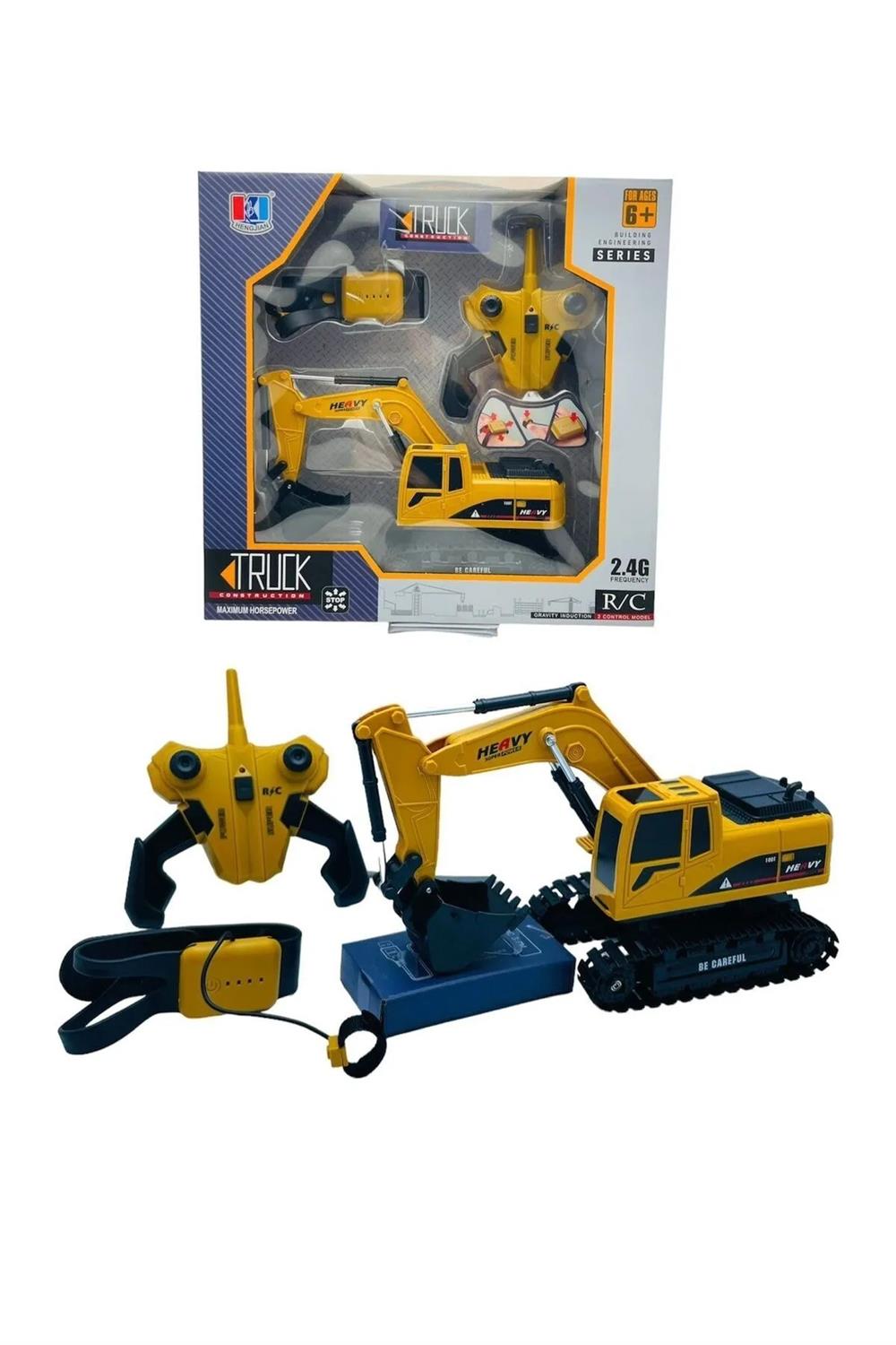 Pasifik Oyuncak Uzaktan Kumandalı Excavator Şarjlı Full Fonksiyon Oyuncak Paletli Dozer Kepçe-Uzaktan Kumandalı Araçlar