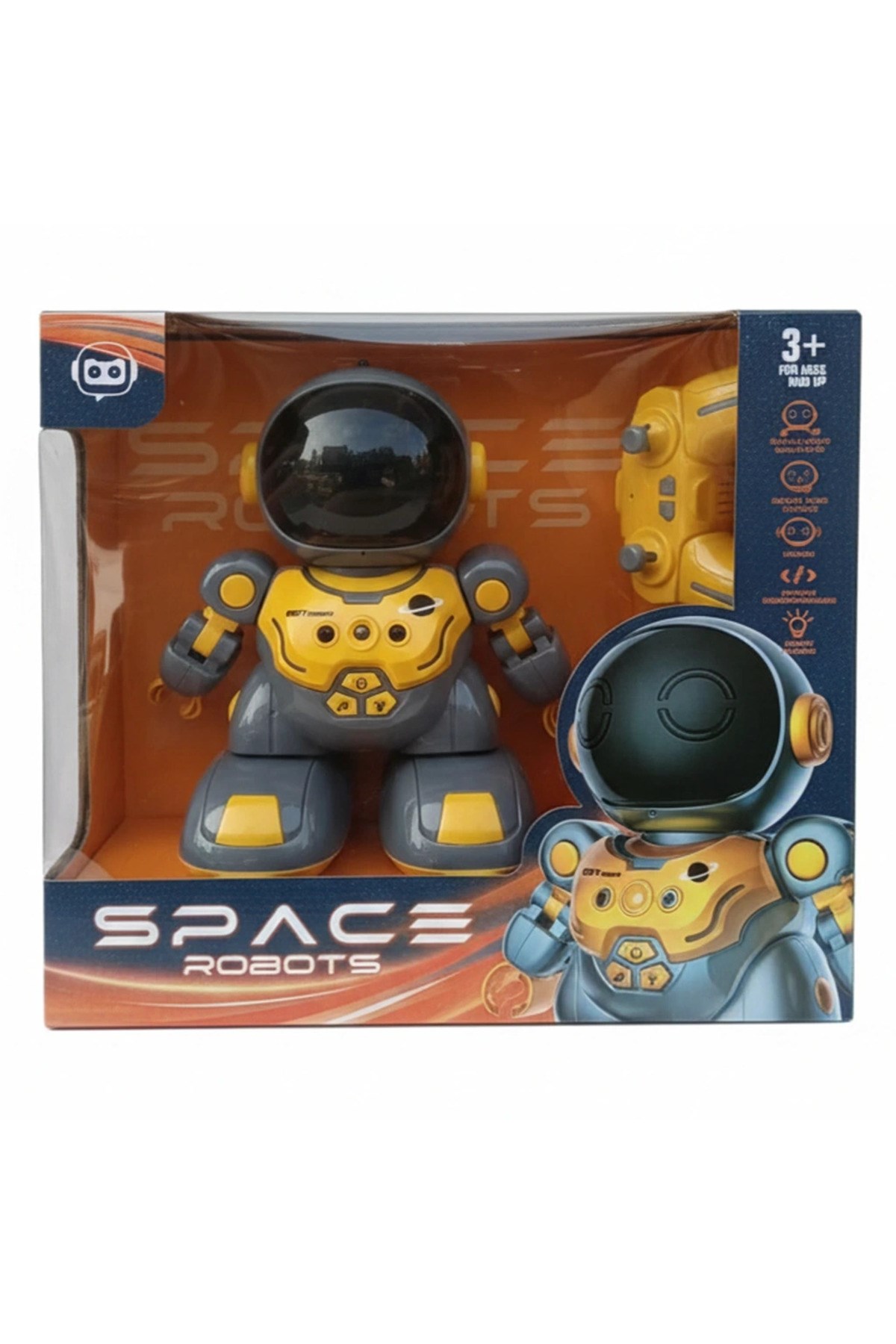 Pasifik Toys Uzaktan Kumandalı Işıklı ve Müzikli Astronot Robot 1516C-Robotlar