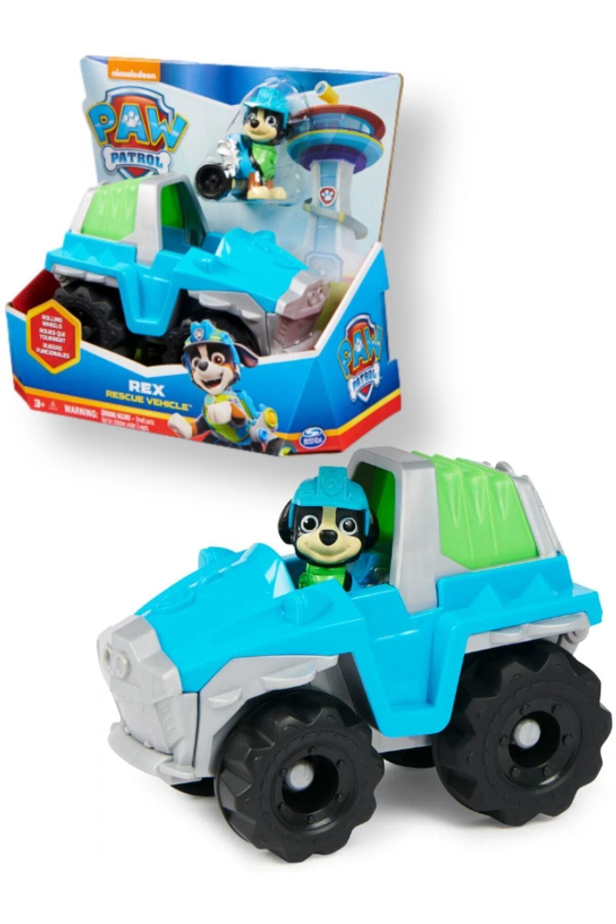 Paw Patrol Rex' in Dinozor Kurtarma Aracı ve Figürü SPM-6052310-Karakter Figürleri