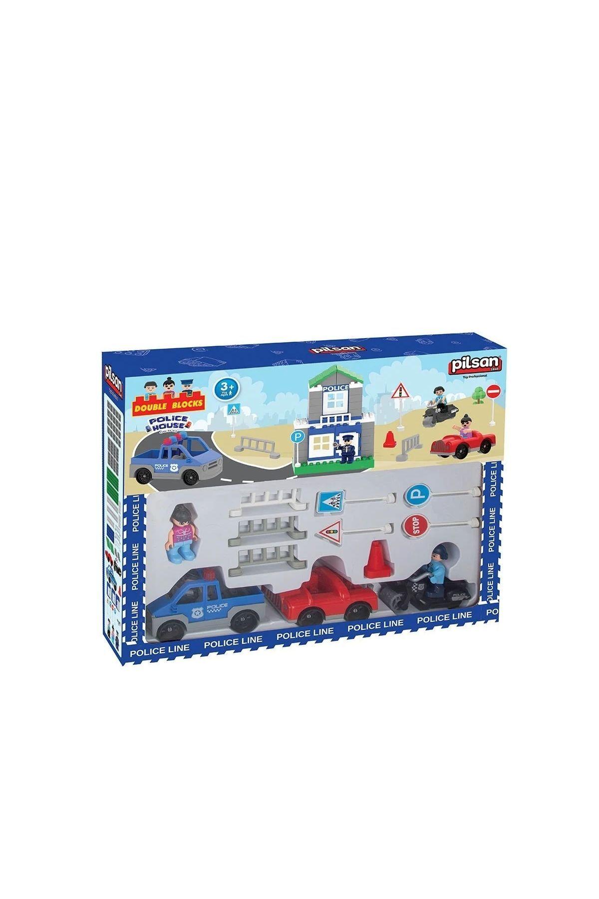 PİLSAN Double Blocks Trafik Kontrol Seti-Eğitici Oyuncak