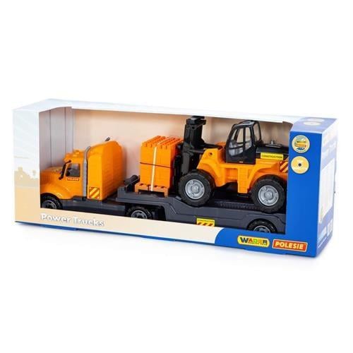 Polesie Mike Taşıyıcı Forklift Yapı Seti Super Miks 30 Parça Kutuda 55699-Oyuncak Arabalar ve Kamyonlar