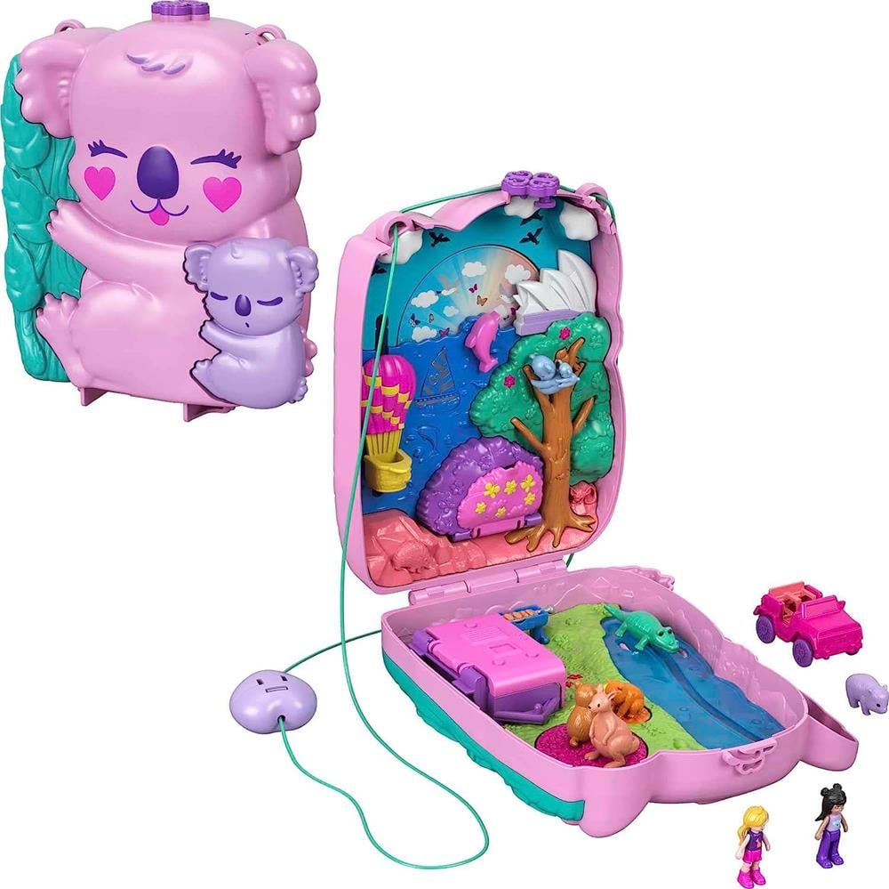 Polly Pocket Çanta Olabilen Micro Oyun Seti Koala GXC95-Oyuncak Bebekler