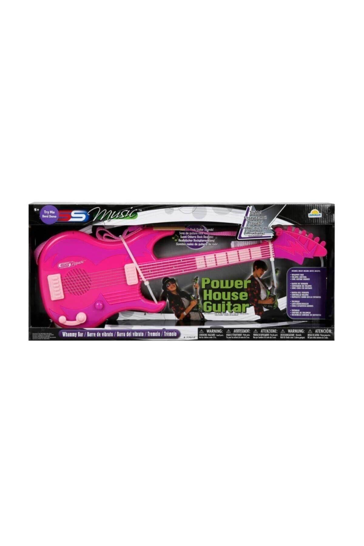 Power House Elektronik Gitar - Pembe-Müzik Aletleri
