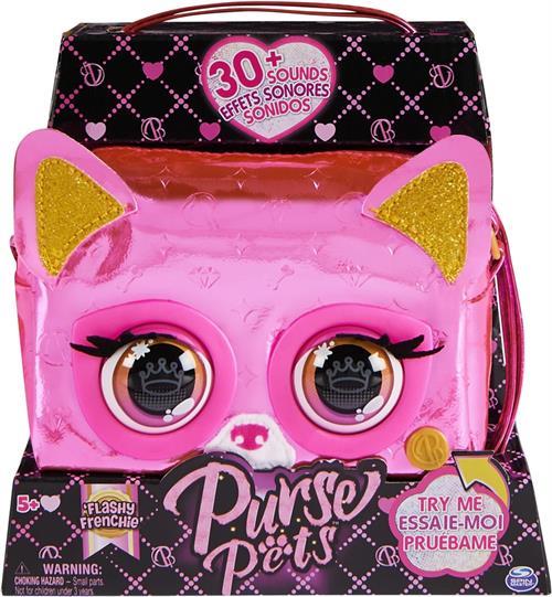 Purse Pets Fransız Bulldog Etkileşimli Göz Parlayan Hayvan Figürlü Çanta Pembe 6065582-Kız Oyuncakları