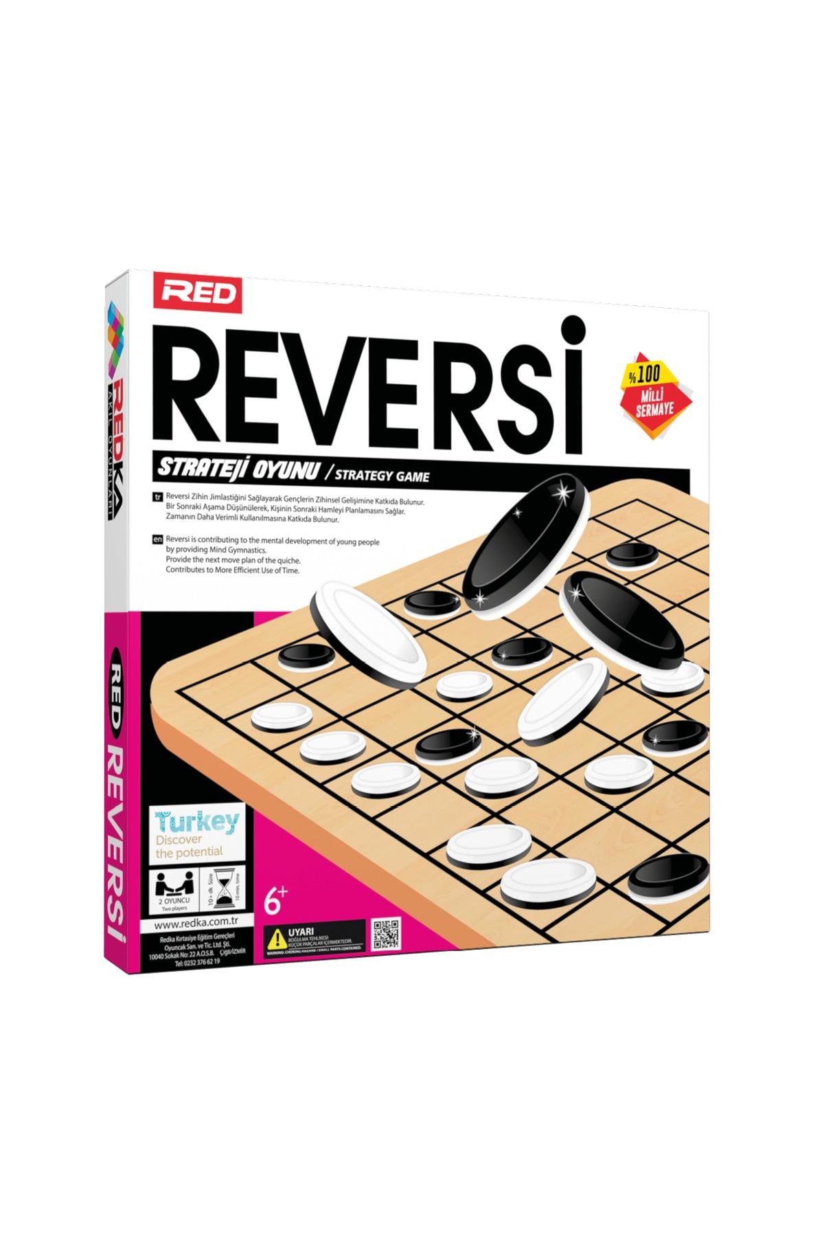 Reversi Strateji Ve Zeka Oyunu (AHŞAP)-Kutu Oyunları