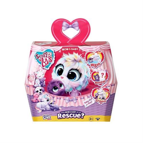 Scruff A Luvs Anne ve Yavrusu Sürpriz Kutu CRU09000-Peluş Oyuncaklar