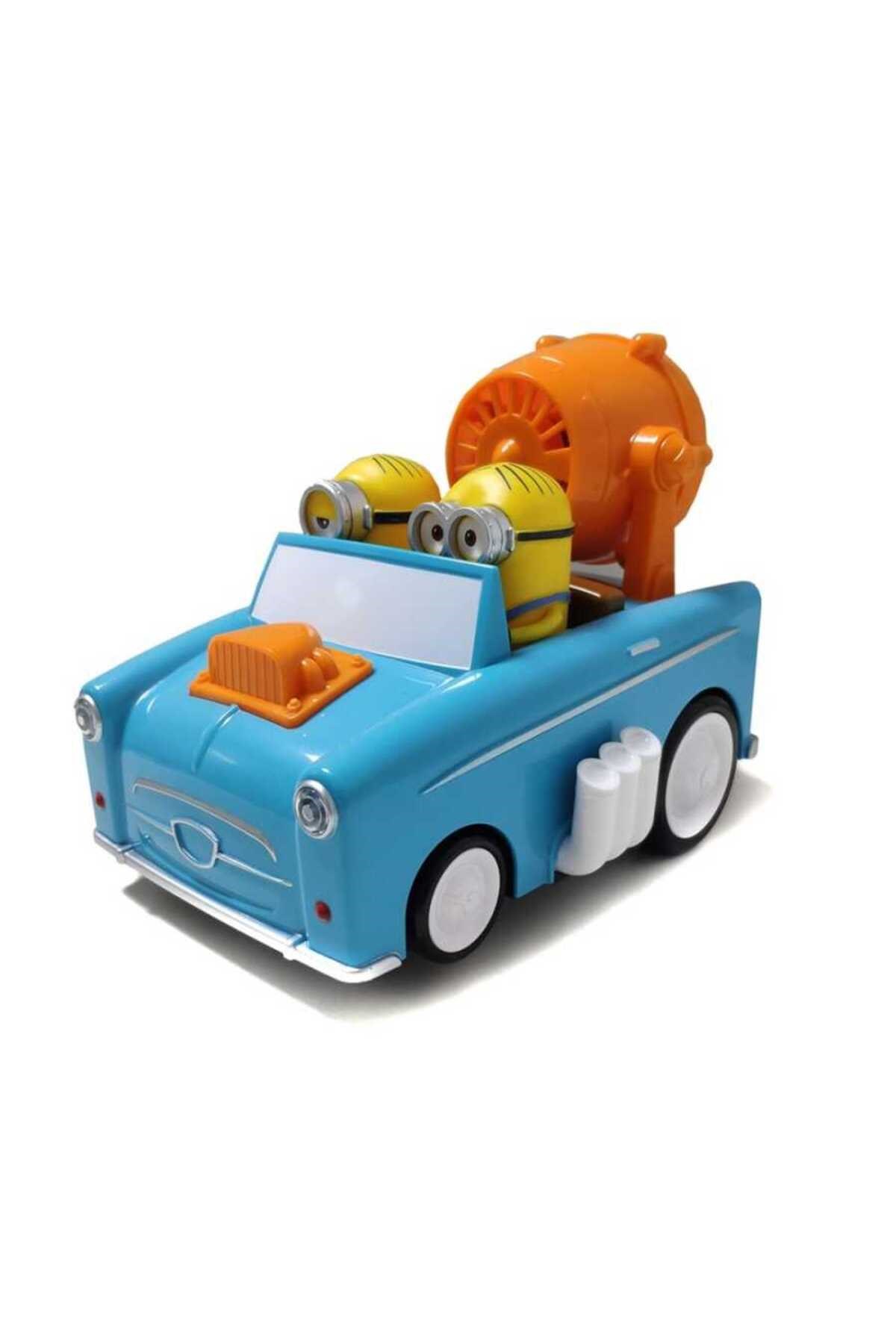 Sesli ve Işıklı Minions Figürlü Dönen Araba-Karakter Figürleri
