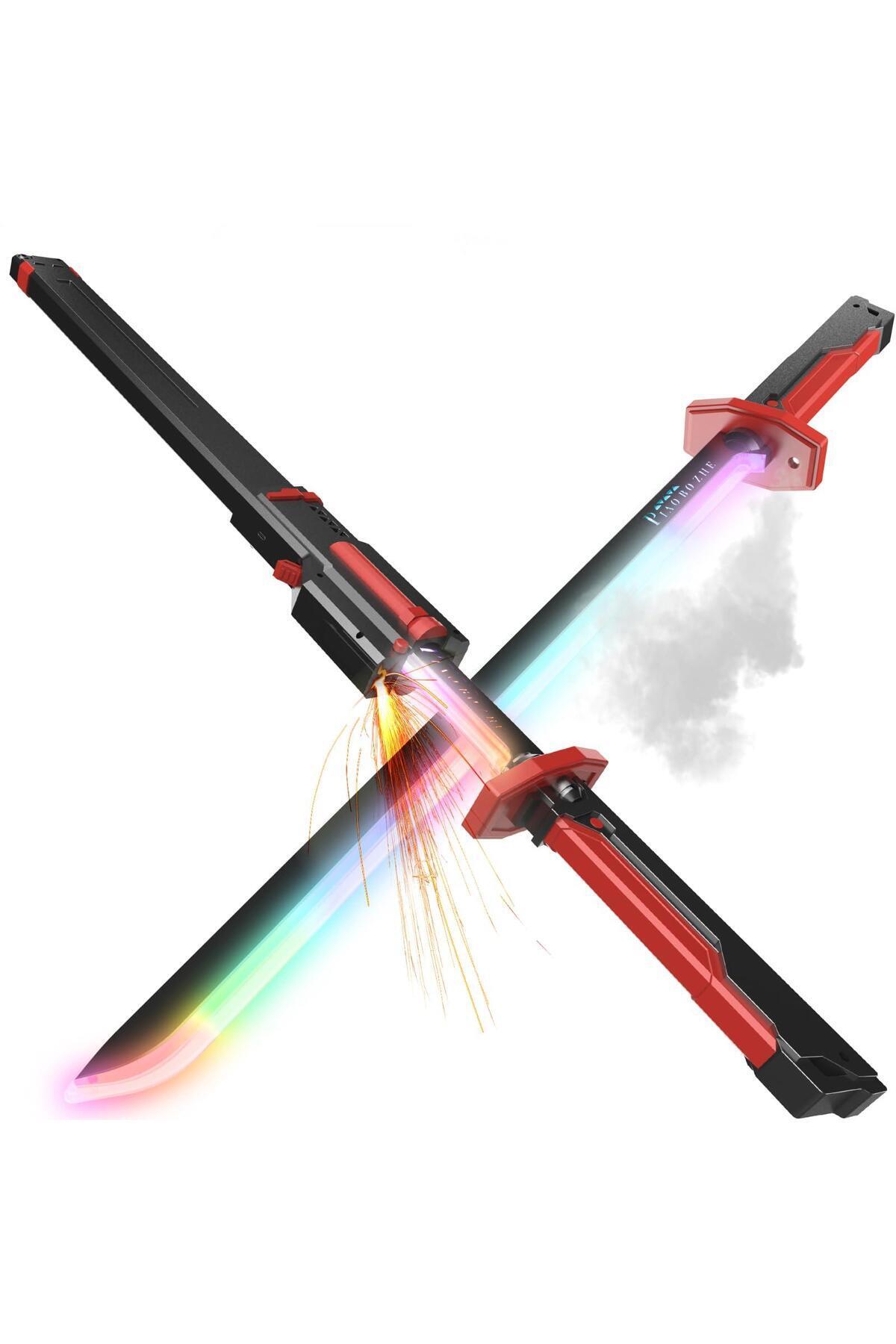Spark Knife Kıvılcım Duman Çıkaran Metal Çarpışma Sesli Işıklı 80 Cm Işın Kılıcı-Eğitici Oyuncak