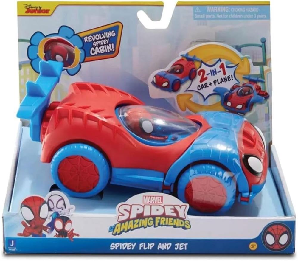 Spidey 2n1 Jet ve Araba PDY00000-Oyuncak Arabalar ve Kamyonlar
