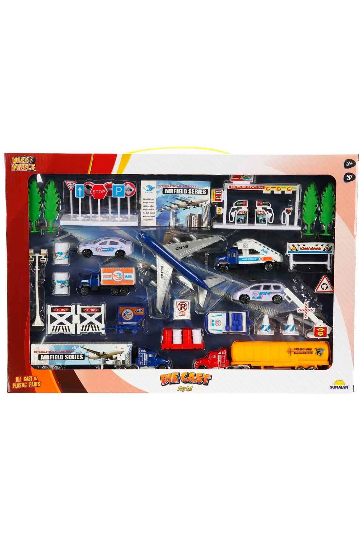 Sunman 1:87 Metal Oyun Seti 40 Parça-Eğitici Oyuncaklar