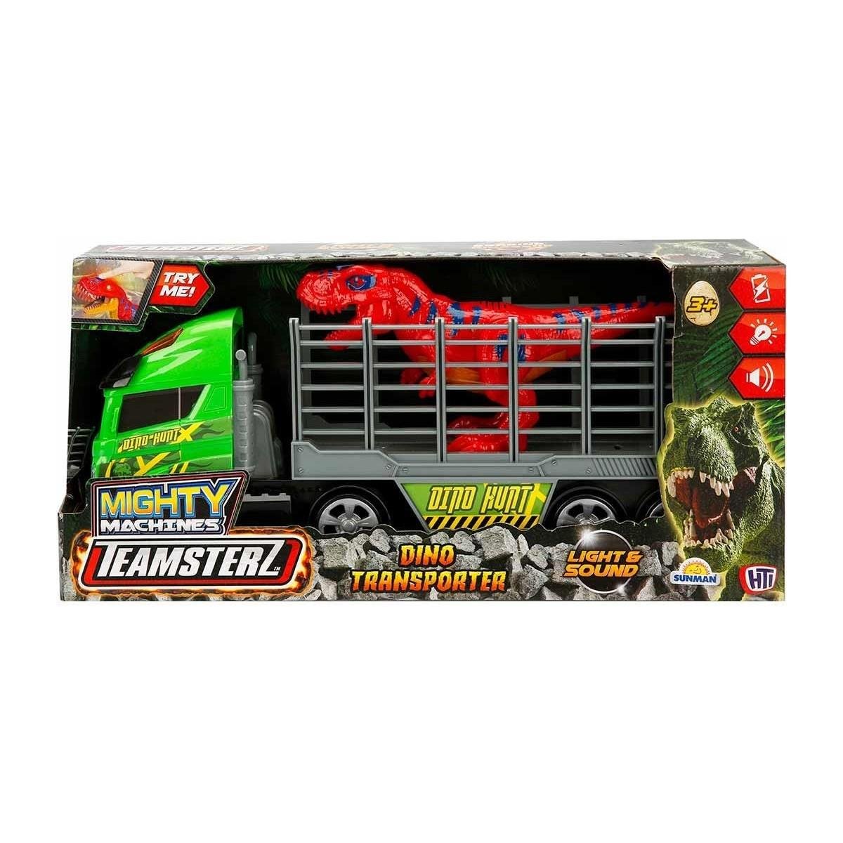 Sunman Dinazor Taşıyıcı Kamyon Pilli Işıklı Sesli-Oyuncak Arabalar ve Kamyonlar