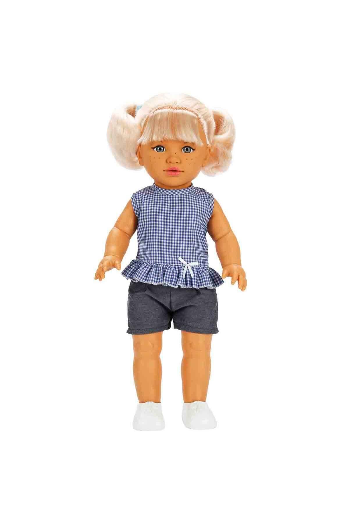 Tina Casual Bebek 45 cm - Mavi Tişörtlü-Oyuncak Bebekler