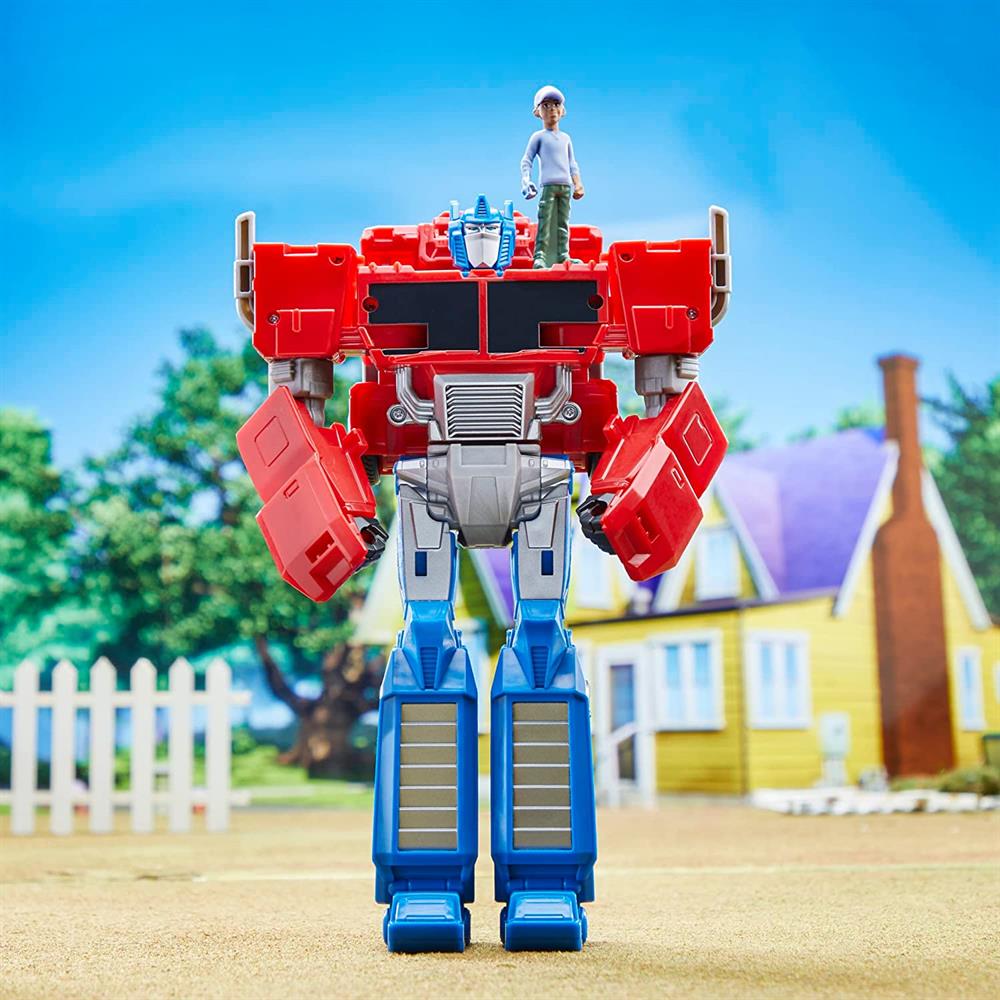 Transformers Earthspark Spinchanger Optimus Prime F7663-Karakter Figür