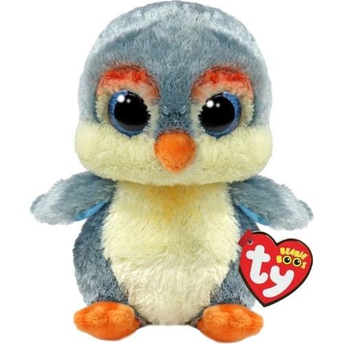 Ty Beanie Boos Fisher Gri Penguen 15 cm-Peluş Oyuncaklar