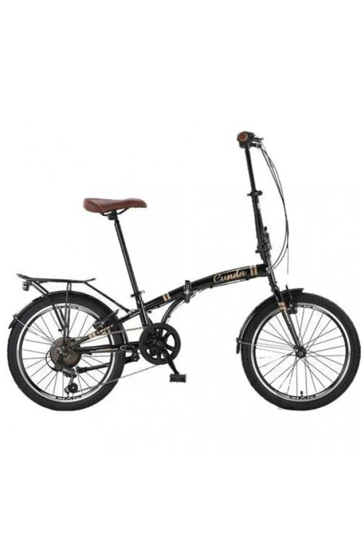 ÜMİT 2034 CUNDA KATLANIR BİSİKLET V 20 JANT 6 VİTES BLACK GOLD-Bisiklet