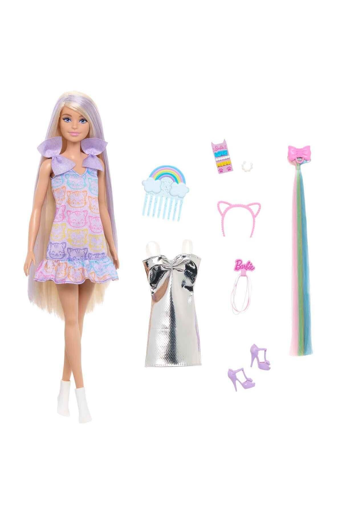 Upuzun Muhteşem Saçlı Bebek Saç Tasarım Oyun Seti JCT72-Oyuncak Bebekler