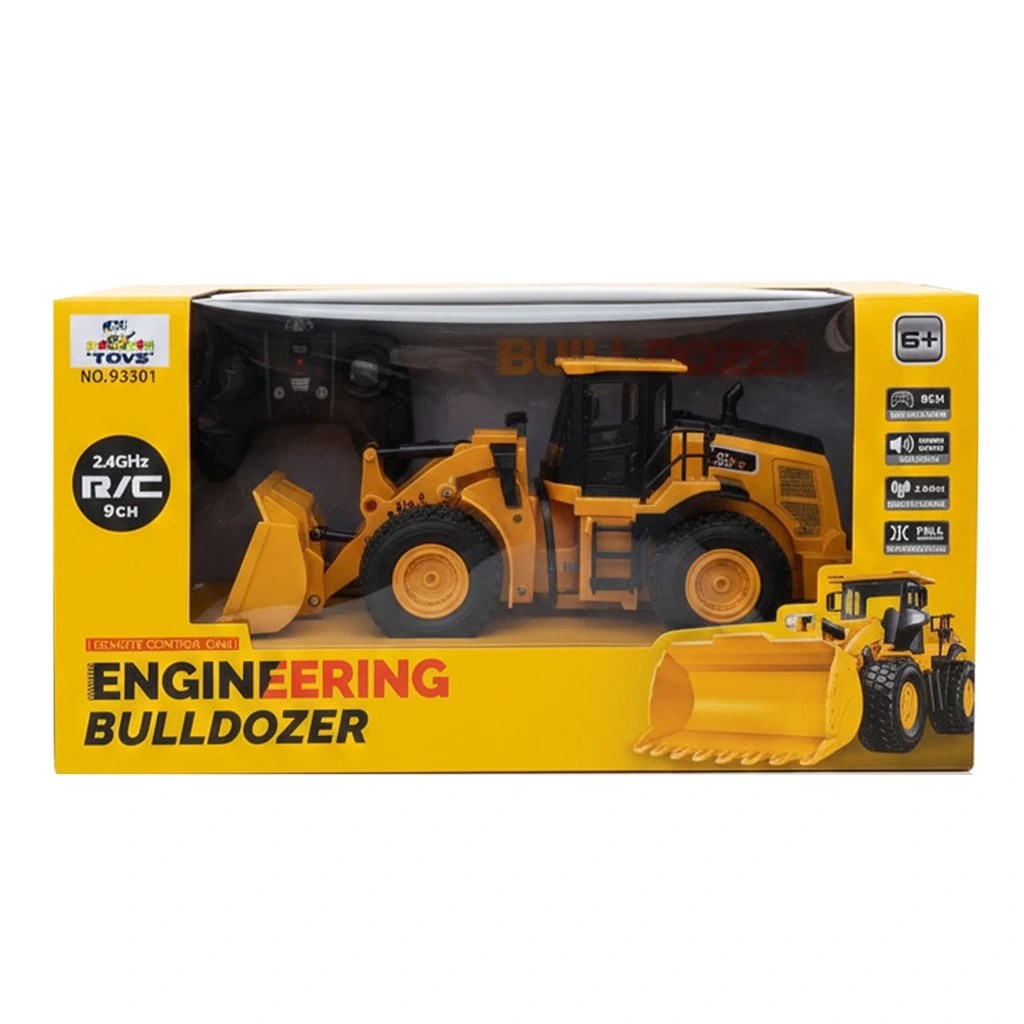 Uzaktan Kumandalı 2.4GHz 9 Kanallı İnşaat Kepçe Buldozer-Uzaktan Kumandalı Araçlar