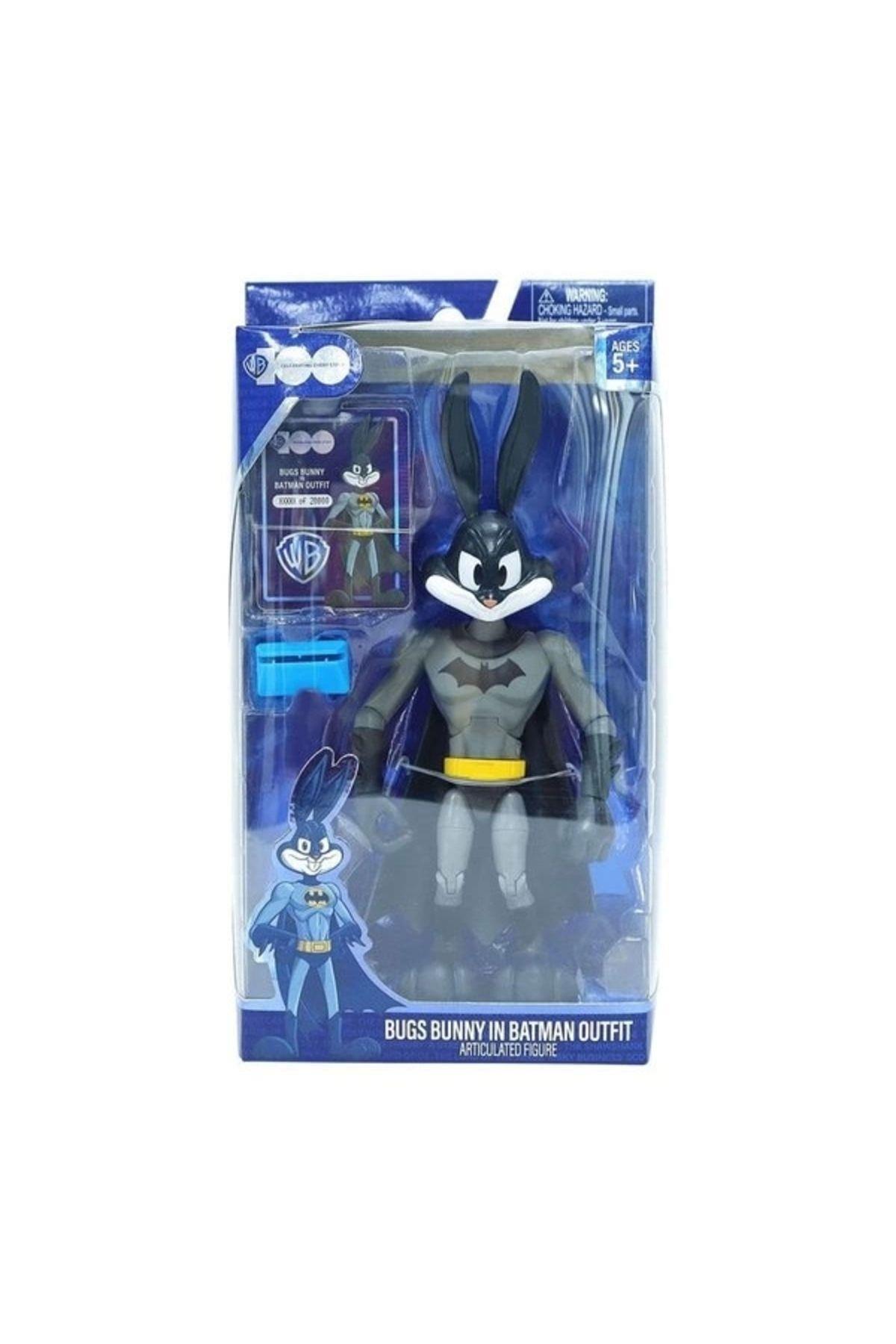 Warner Bros Bugs Bunny-batman Kıyafetiyle 18 Cm Koleksiyon Figürü Waw02000-Karakter Figürleri