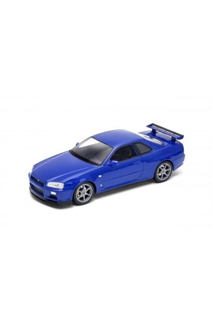 24108 WELLY 1 24 NISSAN SKYLINE GT-R R34-Maket Araçlar