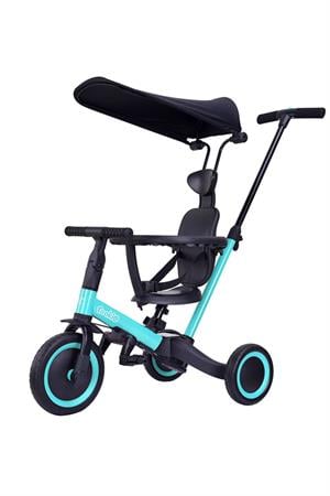 4in1 Çok Fonksiyonlu Ebeveyn Kontrollü Trikster Çocuk ve Bebek Bisikleti - Mavi-Scooter