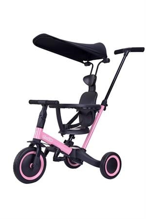 4in1 Çok Fonksiyonlu Ebeveyn Kontrollü Trikster Çocuk ve Bebek Bisikleti - Pembe-Scooter