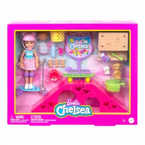 Barbie Chelsea Kaykay Parkı HJY35-Oyuncak Bebekler