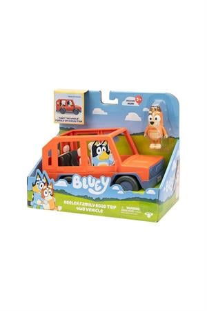 BLUEY 17661 Bluey 4x4 Büyük Araç ve Chilli Figür Set-Eğitici Oyuncak