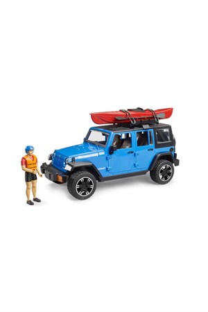 Bruder Jeep Wrangler Rubicon Kano Ve Sürücü 02529-Maket Araçlar