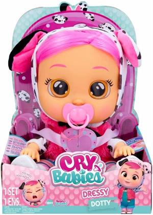 Cry Babies Ağlayan Bebekler Moda Serisi 80997 Dotty-Oyuncak Bebekler