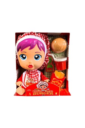 Funny Baby Mila Bebek Hamburger Oyuncak Seti-Kız Rol Oyuncakları