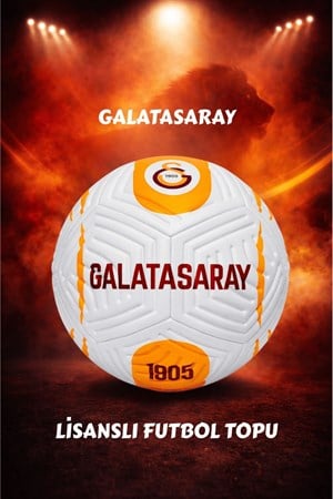 GALATASARAY LİSANSLI PREMİUM ORJİNAL FUTBOL TOPU YENİ SEZON 430 GR 5 NO FUTBOL TOPU ÖZEL SERİ-Spor