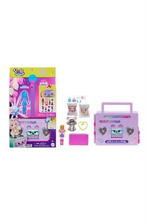 Hrd65 Polly Pocket Radyo Temalı Moda Eğlencesi Oyun Seti-Oyuncak Bebekler