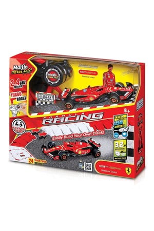 Maisto 1:41 Die-Cast Ferrari SF-24 Uzaktan Kumandalı Oyuncak Araba ve Pist Seti-Uzaktan Kumandalı Araçlar