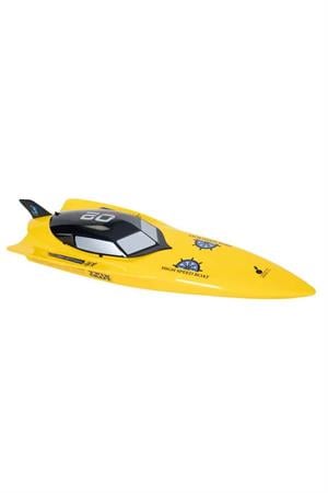 Motorlu USB Şarjlı Uzaktan Kumandalı Yarış Teknesi 74 cm - Sarı-Uzaktan Kumandalı Araçlar