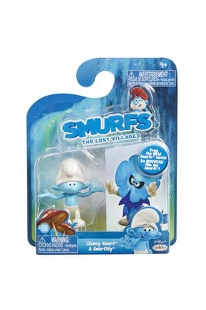 Şirinler Kayıp Köy Sakar Şirin ve Smurflily Figür Seti-Karakter Figürleri