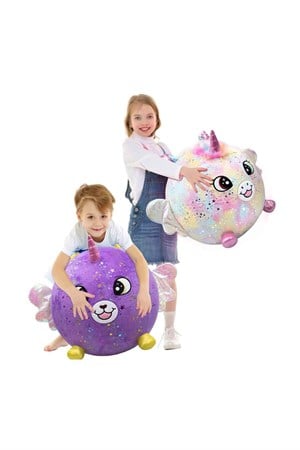 Şişme Peluş Unicorn XXL Shiny Corns S2-Peluş Oyuncaklar